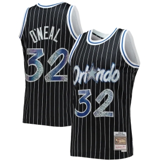 Men's Orlando Magic Shaquille O'Neal Mitchell & Ness Black 1996-97 Hardwood Classics NBA 75th Anniversary Diamond Swingman Jersey