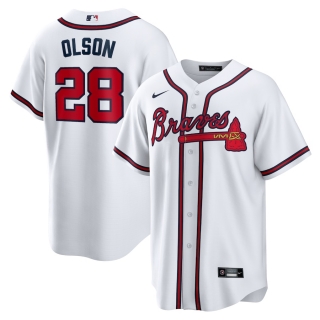 Men's Atlanta Braves Matt Olson Nike White Home Replica Player Jersey