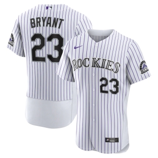 Men's Colorado Rockies Kris Bryant Nike White Authentic Player Jersey