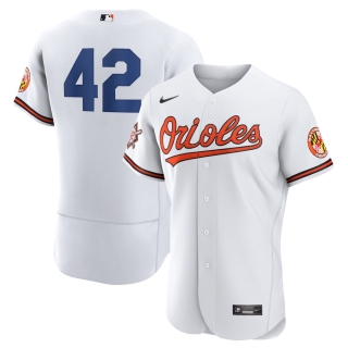 Men's Baltimore Orioles Jackie Robinson Nike White Authentic Player Jersey
