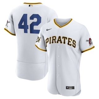 Men's Pittsburgh Pirates Jackie Robinson Nike White Authentic Player Jersey