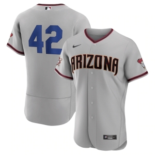 Men's Arizona Diamondbacks Jackie Robinson Nike Gray Authentic Player Jersey