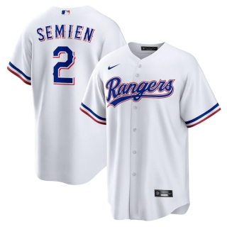 Men's Texas Rangers Marcus Semien Nike White Home Replica Player Jersey