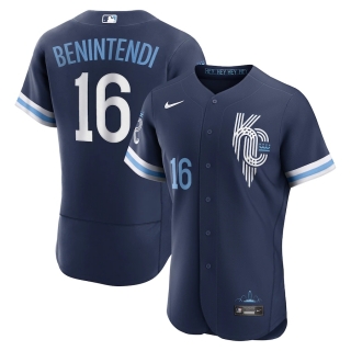 Men's Kansas City Royals Andrew Benintendi Nike Navy 2022 City Connect Authentic Player Jersey