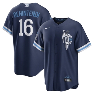 Men's Kansas City Royals Andrew Benintendi Nike Navy 2022 City Connect Replica Player Jersey