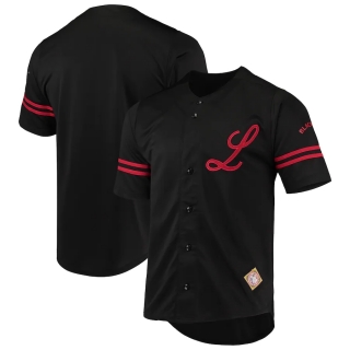 Men's Louisville Black Caps Stitches Black Button-Down Jersey