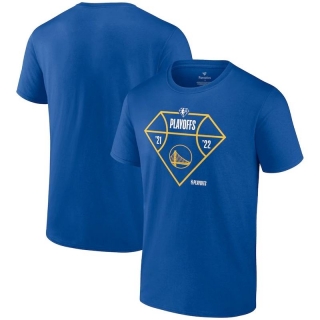 Golden State Warriors Fanatics Branded 2022 NBA Playoffs Diamond Tip Off T-Shirt - Royal_265578