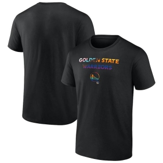 Golden State Warriors Fanatics Branded Logo Pride T-Shirt - Black_265556