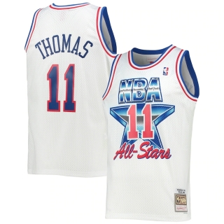 Men's Eastern Conference Isiah Thomas Mitchell & Ness White Hardwood Classics 1992 NBA All-Star Game Swingman Jersey