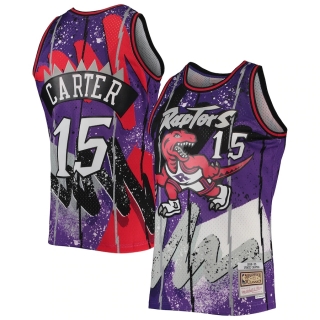 Men's Toronto Raptors Vince Carter Mitchell & Ness Purple Hardwood Classics 1998 Hyper Hoops Swingman Jersey