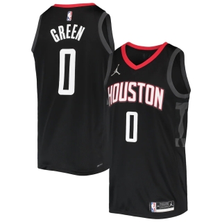 Men's Houston Rockets Jalen Green Jordan Brand Black 2021-22 Swingman Jersey - Statement Edition