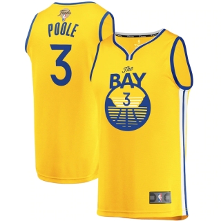 Men's Golden State Warriors Jordan Poole Fanatics Branded Gold 2022 NBA Finals Fast Break Replica Player Jersey - Statement Edition