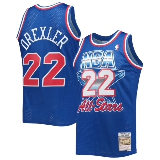Men's Western Conference Clyde Drexler Mitchell & Ness Royal Hardwood Classics 1992 NBA All-Star Game Swingman Jersey