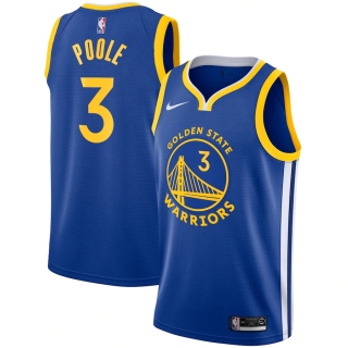 Men's Golden State Warriors Jordan Poole Nike Royal 2020-21 Swingman Jersey - Icon Edition