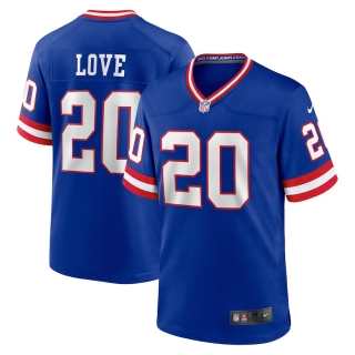 Men's New York Giants Julian Love Nike Royal Classic Player Game Jersey