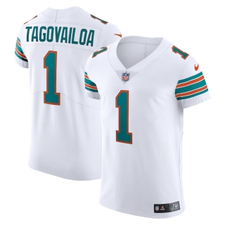 Men's Miami Dolphins Tua Tagovailoa Nike White Vapor Elite Jersey