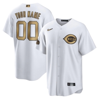 Men's Cincinnati Reds Nike White 2022 MLB All-Star Game Replica Custom Jersey