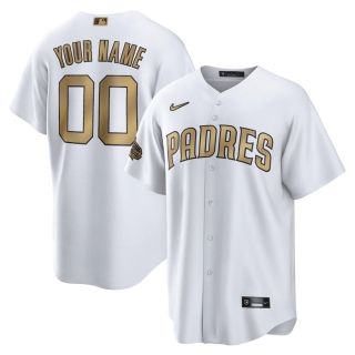 Men's San Diego Padres Nike White 2022 MLB All-Star Game Replica Custom Jersey