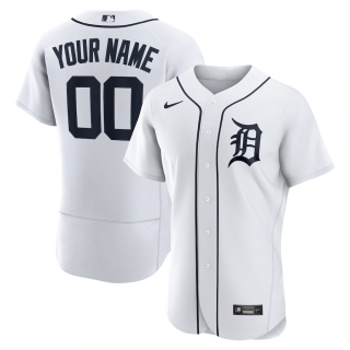Men's Detroit Tigers Nike White Official Authentic Custom Jersey