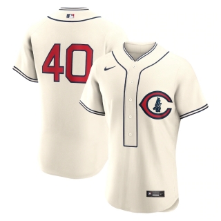 Men's Chicago Cubs Willson Contreras Nike Cream 2022 MLB at Field of Dreams Game Authentic Player Jersey