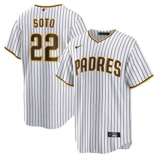 Men's San Diego Padres Juan Soto Nike White Brown Home Replica Player Jersey