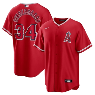 Men's Los Angeles Angels Noah Syndergaard Nike Red Alternate Replica Player Jersey