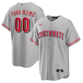 Men's Cincinnati Reds Nike Gray Road Custom Replica Jersey