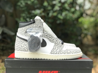 Authentic Air Jordan 1 High OG “White Cement”