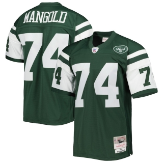 Men's New York Jets Nick Mangold Mitchell & Ness Green 2006 Legacy Replica Jersey