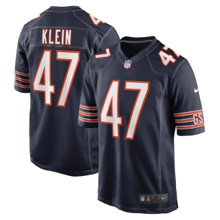 Men's Chicago Bears AJ Klein Nike Navy Game Player Jersey