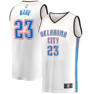 Men's Oklahoma City Thunder Tre Mann Fanatics Branded White Fast Break Player Jersey - Association Edition