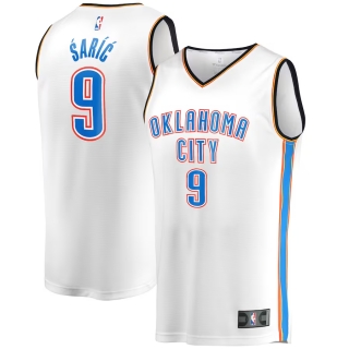 Men's Oklahoma City Thunder Dario Saric Fanatics Branded White Fast Break Player Jersey - Association Edition