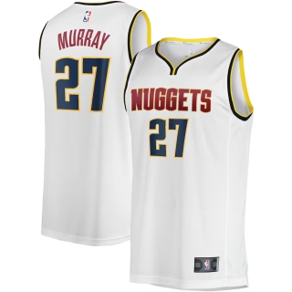 Men's Denver Nuggets Jamal Murray Fanatics Branded White Fast Break Player Jersey - Association Edition