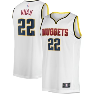 Men's Denver Nuggets Zeke Nnaji Fanatics Branded White Fast Break Player Jersey - Association Edition