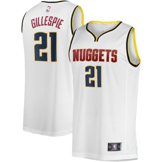 Men's Denver Nuggets Collin Gillespie Fanatics Branded White Fast Break Player Jersey - Association Edition