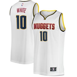Men's Denver Nuggets Jack White Fanatics Branded White Fast Break Player Jersey - Association Edition