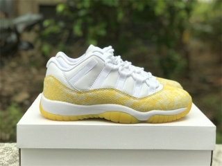 Authentic Air Jordan 11 Low WMNS “Yellow Snakeskin”