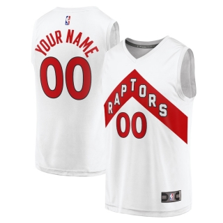 Men's Toronto Raptors Fanatics Branded White Fast Break Custom Replica Jersey - Association Edition