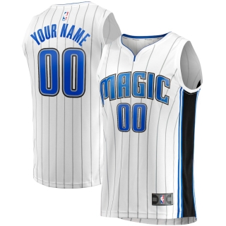 Men's Orlando Magic Fanatics Branded White Fast Break Custom Replica Jersey - Association Edition