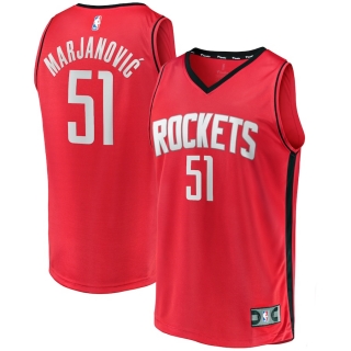 Men's Houston Rockets Boban Marjanovic Fanatics Branded Red Fast Break Player Jersey - Icon Edition