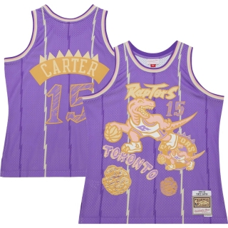 Men's Toronto Raptors Vince Carter Mitchell & Ness Purple Swingman Sidewalk Sketch Jersey
