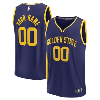 Men's Golden State Warriors Fanatics Branded Navy 2022-23 Fast Break Replica Custom Jersey - Statement Edition