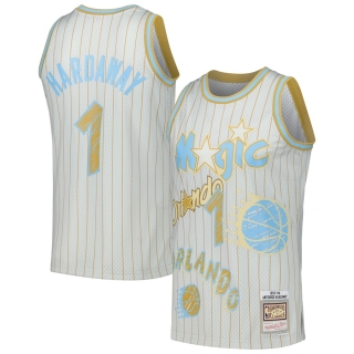 Men's Orlando Magic Penny Hardaway Mitchell & Ness Gray 1993-94 Swingman Sidewalk Sketch Jersey