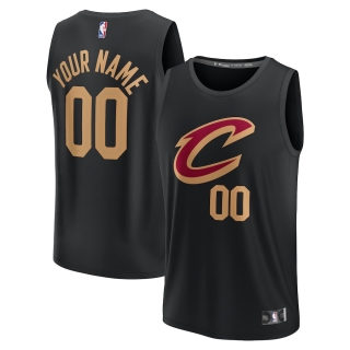 Men's Cleveland Cavaliers Fanatics Branded Black Fast Break Custom Jersey - Statement Edition