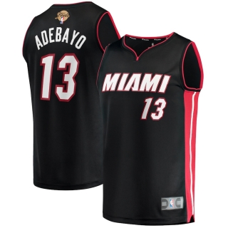 Men's Miami Heat Bam Adebayo Fanatics Branded Black 2023 NBA Finals Fast Break Player Jersey - Icon Edition