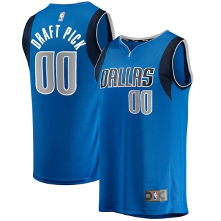 Men's Dallas Mavericks First Round Fanatics Branded Royal 2023 NBA Draft First Round Pick Fast Break Replica Jersey - Icon Edition