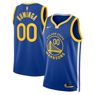 Unisex Golden State Warriors Jonathan Kuminga Nike Royal 2022-23 Swingman Badge Player Jersey - Icon Edition