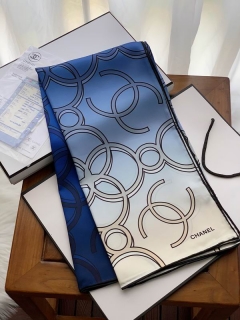 Chanel silk scarf 90X90cm E10 (1)_1428161