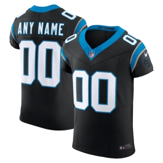 Men's Carolina Panthers Nike Black Vapor FUSE Elite Custom Jersey