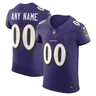Men's Baltimore Ravens Nike Purple Vapor FUSE Elite Custom Jersey